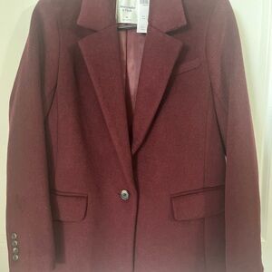 Abercrombie & Fitch Burgundy Blazer